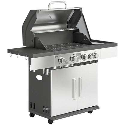 Outsunny 5‑Burner Gas BBQ Grill – 48,000 BTU | 846‑196V70SR