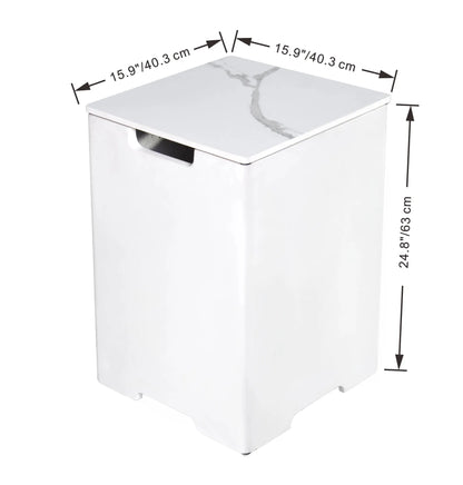 Elementi Plus Marble Porcelain Gas Bottle Cover – White or Black