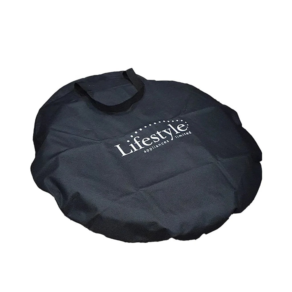 Black fabric carrying bag with lifestyle appliances limited logo for kaida traveller portable folding fire pit lfs709