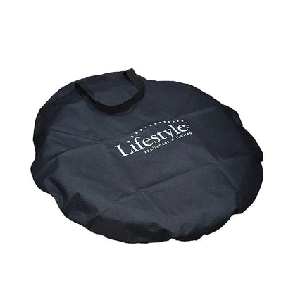 Black fabric carrying bag with lifestyle appliances limited logo for kaida traveller portable folding fire pit lfs709