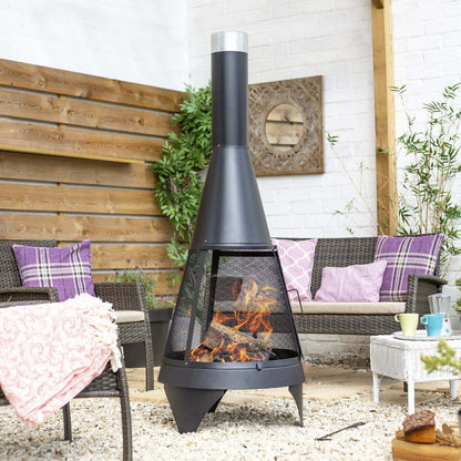 La Hacienda Mesh Colorado Extra Large Chimenea 56138 - Outdoor Fireplaces - 56138 - GardenHearth