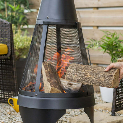 La Hacienda Mesh Colorado Extra Large Chimenea 56138 - Outdoor Fireplaces - 56138 - GardenHearth