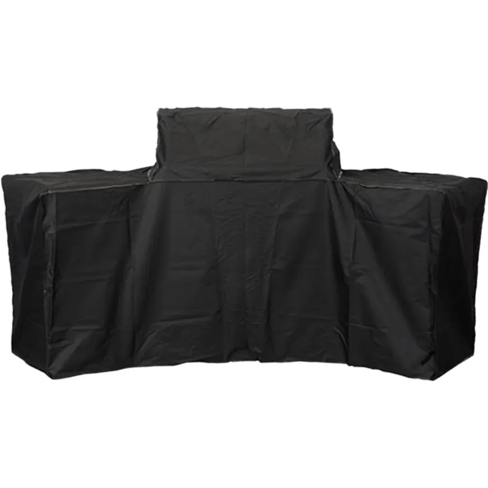 Black fabric lifestyle bahama island bbq cover lfs680cover with tailored fit and reinforced seams for grill protection