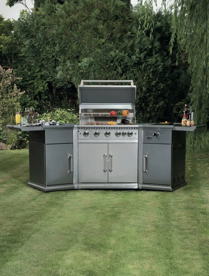 Lifestyle Bahama Island gas BBQ LFS680 stainless steel outdoor grill with side cabinets and built-in sink