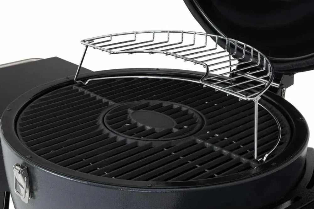 Silver wire rack for lifestyle dragon egg charcoal bbq lfs300 designed for placement over grill grate