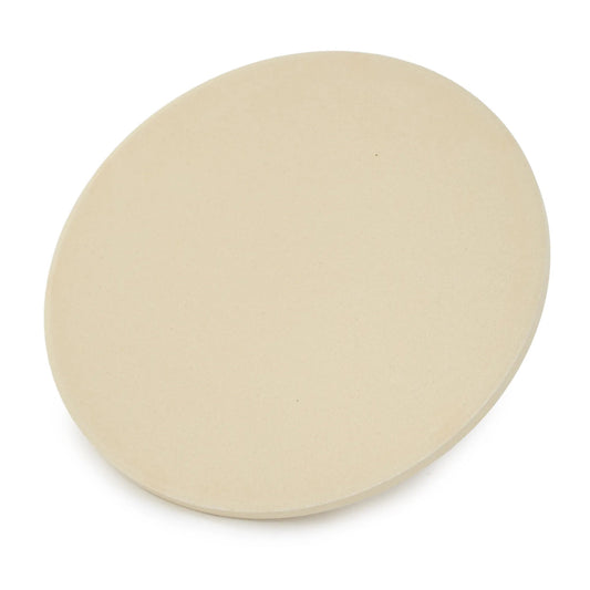 Beige circular cake board for Lifestyle Dragon Egg pizza stone LFS300STONE used as a cooking accessory