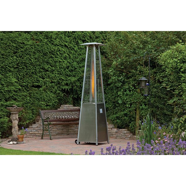 Lifestyle Tahiti II Flame Patio Heater (Black or Stainless Steel) - Patio Heater - LFS843 - GardenHearth