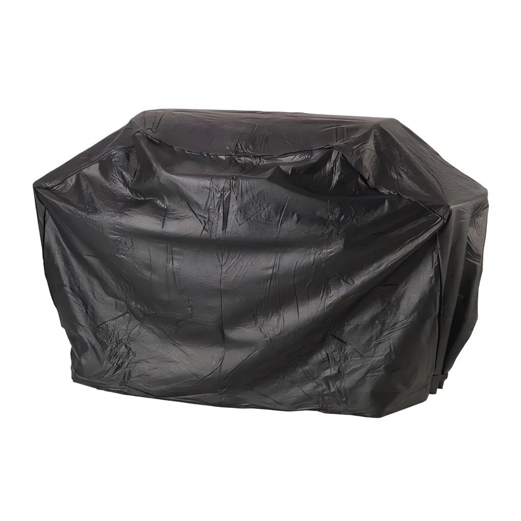 Black waterproof grill cover for Lifestyle universal hooded 2-burner BBQ made from durable material