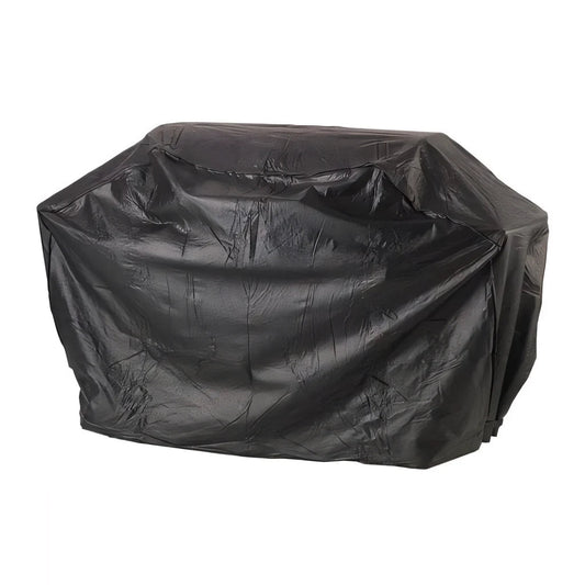 Black waterproof grill cover for Lifestyle universal hooded 2-burner BBQ made from durable material