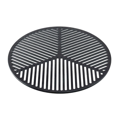 Black circular cast iron grill grate with symmetrical parallel slats radiating from center for Martinsen 9000 9100 grid