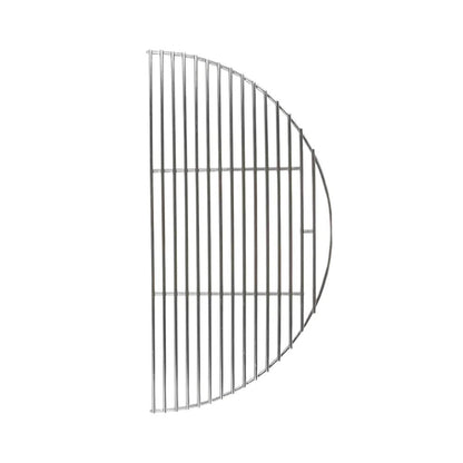 Moddern stainless steel grill half-moon with half-circle shape and evenly spaced vertical bars in silver color
