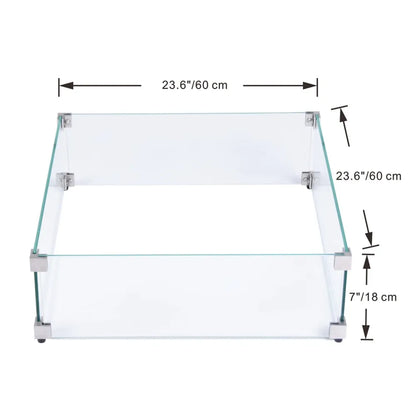 Elementi Plus Tempered Glass Wind Screens – Rectangular, Square & Round