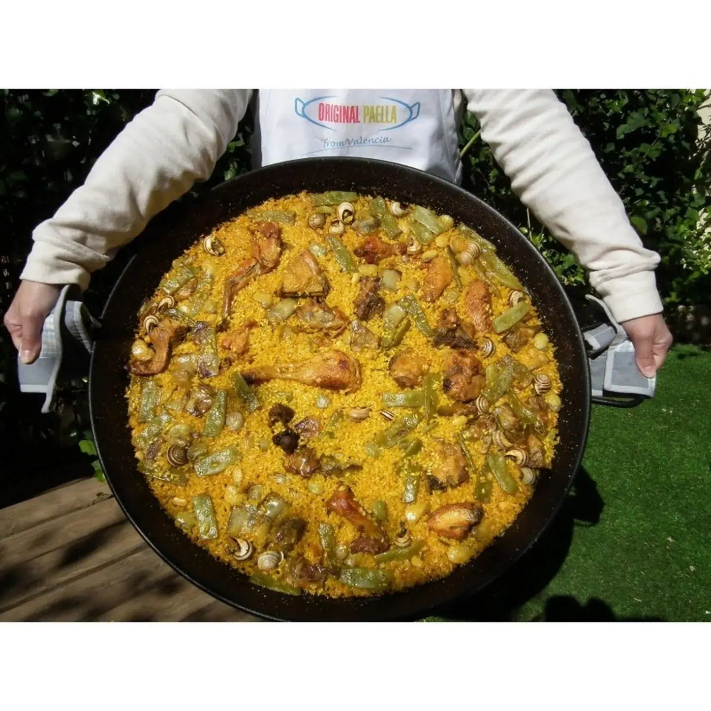 Original Paella 46cm Paella Set with Gas Burner and Skimming Spoon | K-07