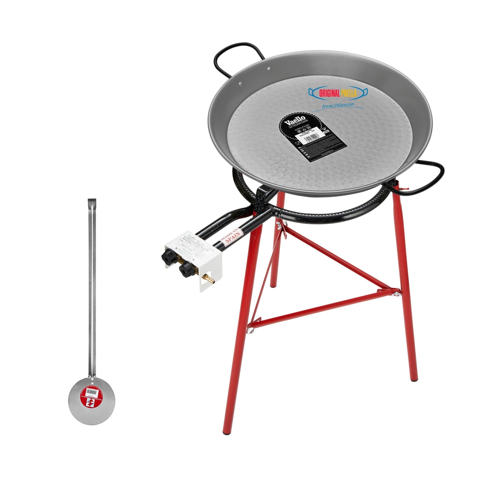 Original Paella 60cm Paella Set with Gas Burner and Skimming Spoon | K_08 - Paella Cookers - K_08 - GardenHearth