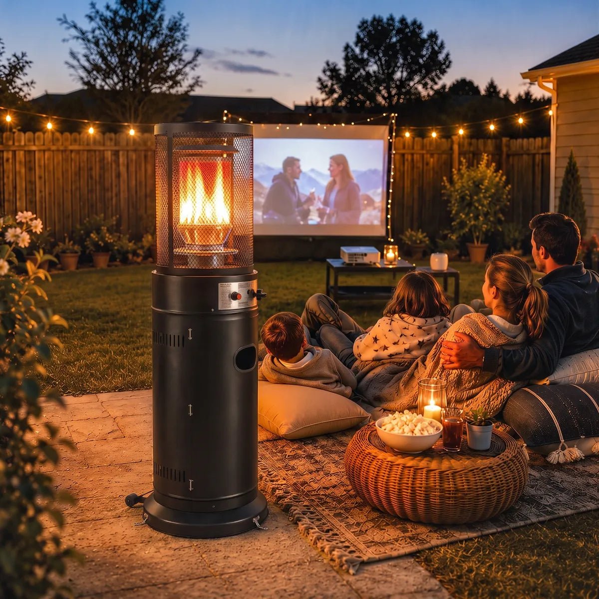 Outsunny 11 kW Gas Patio Heater — Portable, Safe & Modern Outdoor Heating