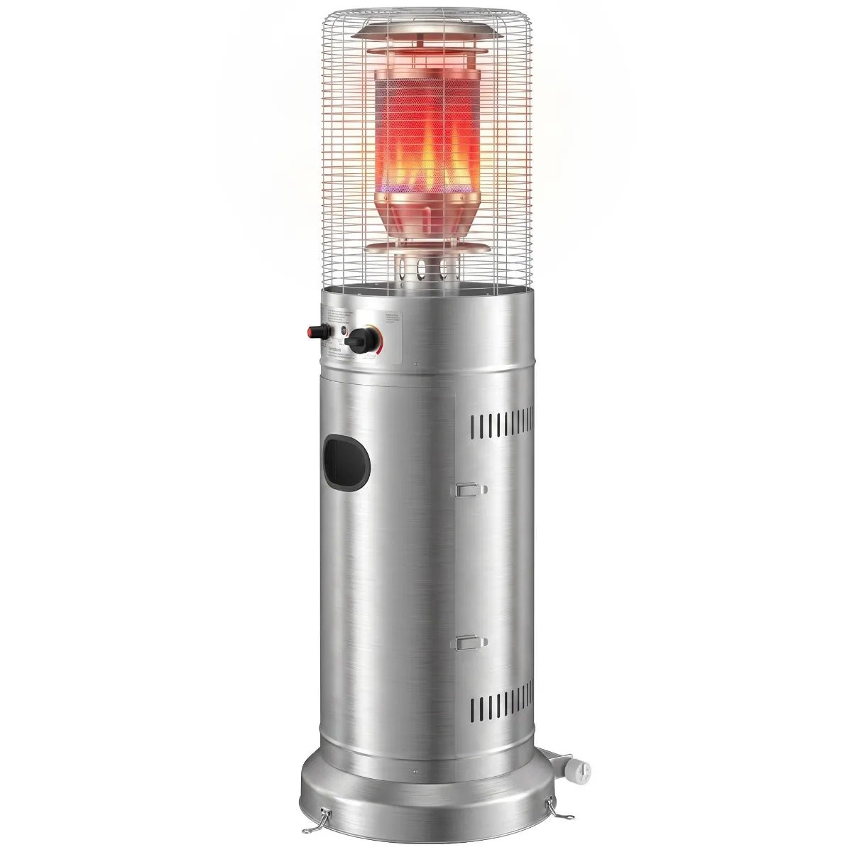 Outsunny 13 kW Gas Patio Heater with Tip‑Over Protection - Stainless Steel