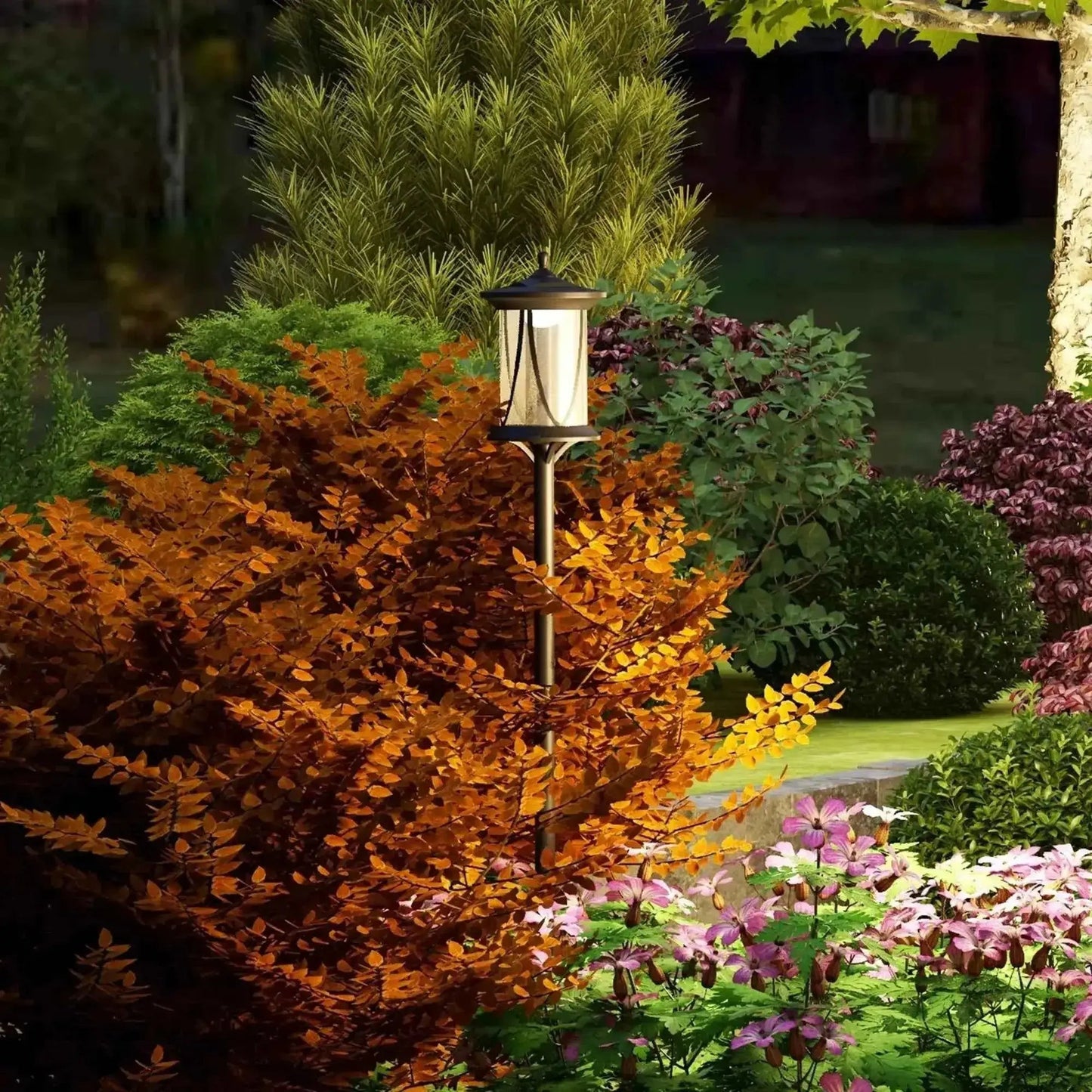 Outsunny 1.3 M LED Outdoor Street Light, Waterproof IP44, Cool White | B30-055V00BK