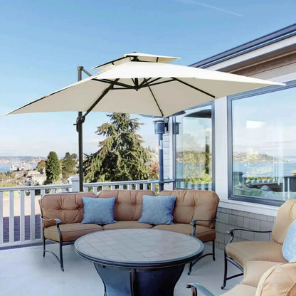 Outsunny 3m Steel Frame Outdoor Roma Cantilever Umbrella | 84D-073