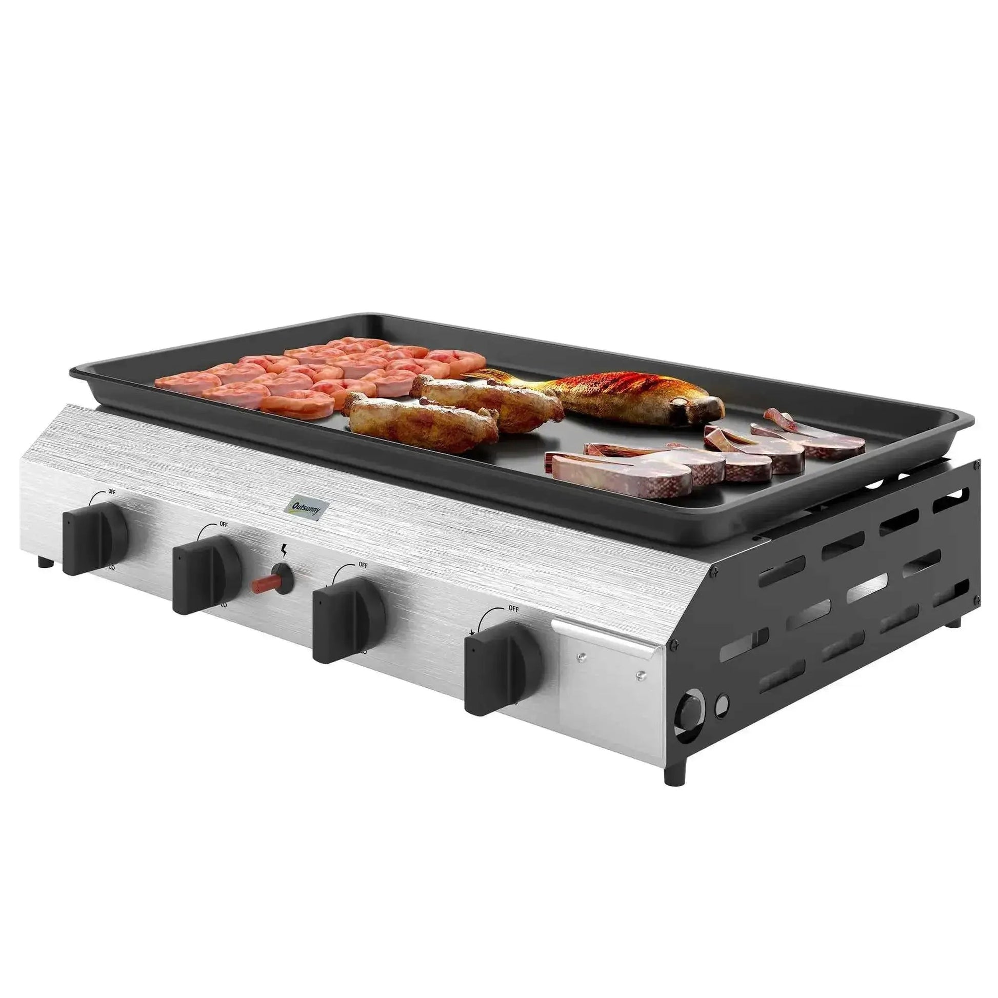 Outsunny 4-Burner Portable Gas Grill | 846-133V72SR