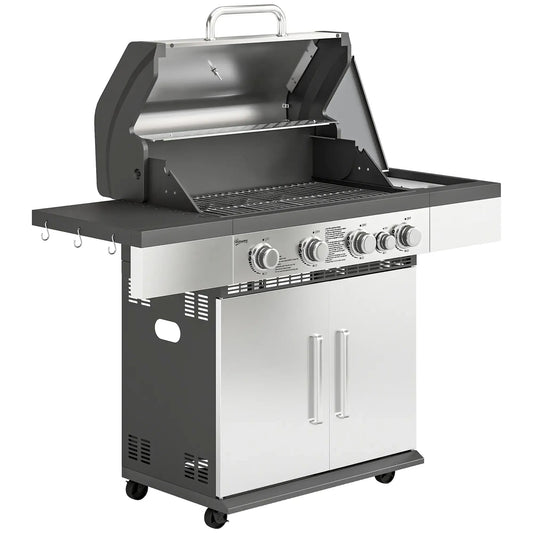 Outsunny 5‑Burner Gas BBQ Grill – 48,000 BTU | 846‑196V70SR
