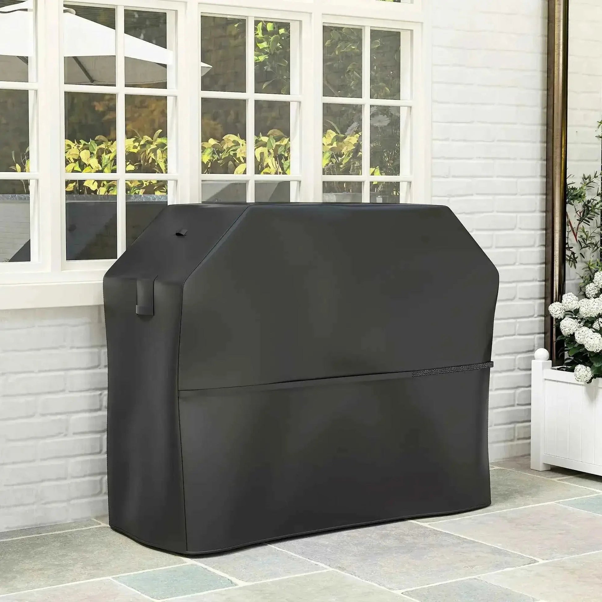 Outsunny BBQ Cover - Waterproof UPF30+ Oxford Grill Cover | 84G-845V00BK