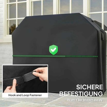 Outsunny BBQ Cover - Waterproof UPF30+ Oxford Grill Cover | 84G-845V00BK