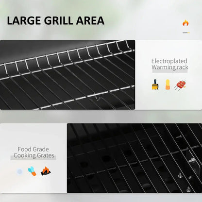 Outsunny Charcoal Grill, with Height - Adjustable Coal Pan - Black 846 - 013V00GY - Garden & Outdoor