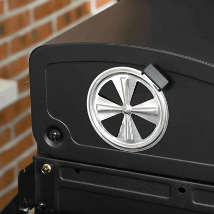 Outsunny Dual Fuel BBQ Grill - Black | 846-138V70BK