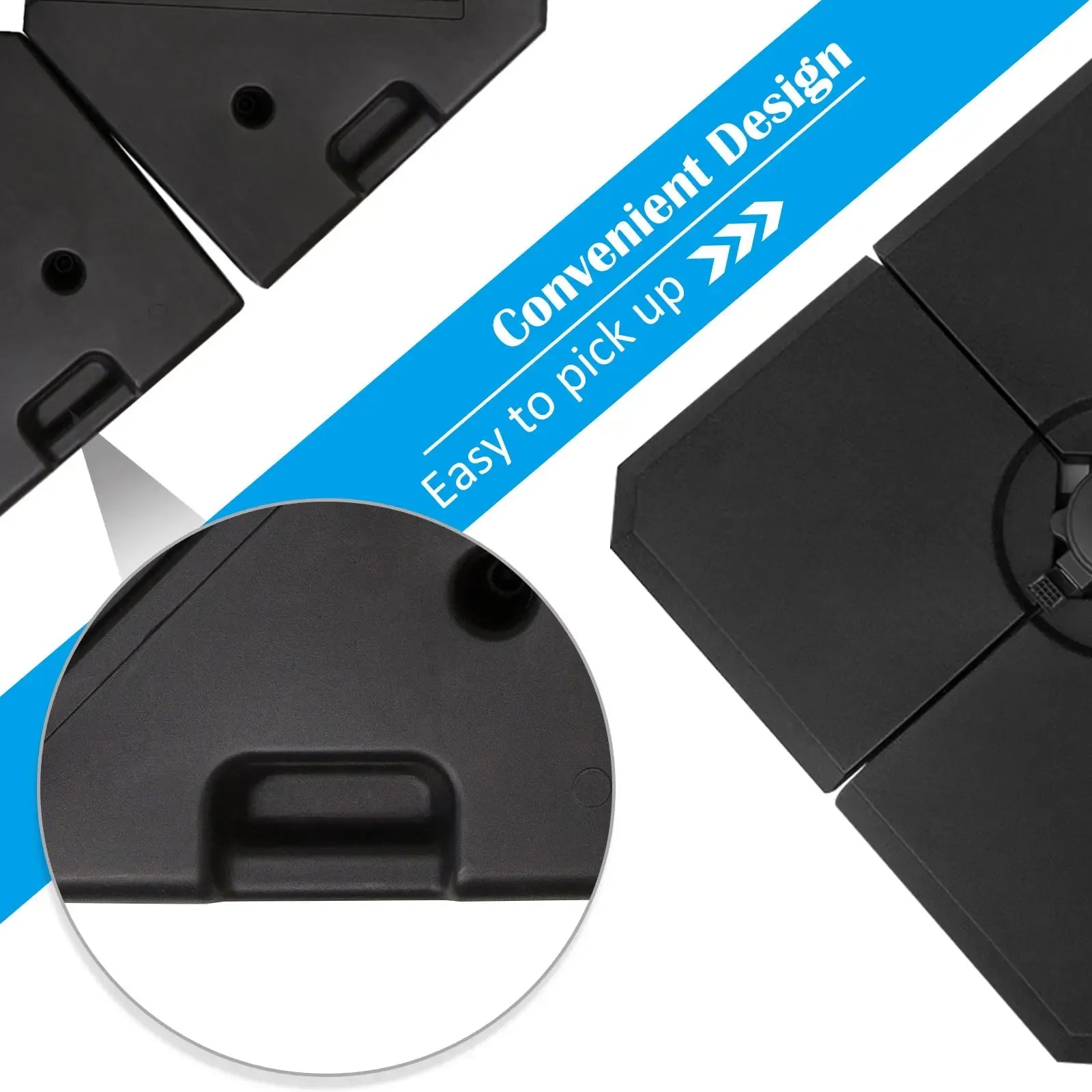 Outsunny Parasol Base Weights – Set of 4, Fillable, Up to 120kg | 84D - 070 - Accessories