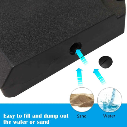Outsunny Parasol Base Weights – Set of 4, Fillable, Up to 120kg | 84D-070