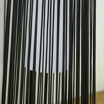 Outsunny Solar Powered Woven Resin Wicker Lantern, Auto On/Off - Black | 866-066BK