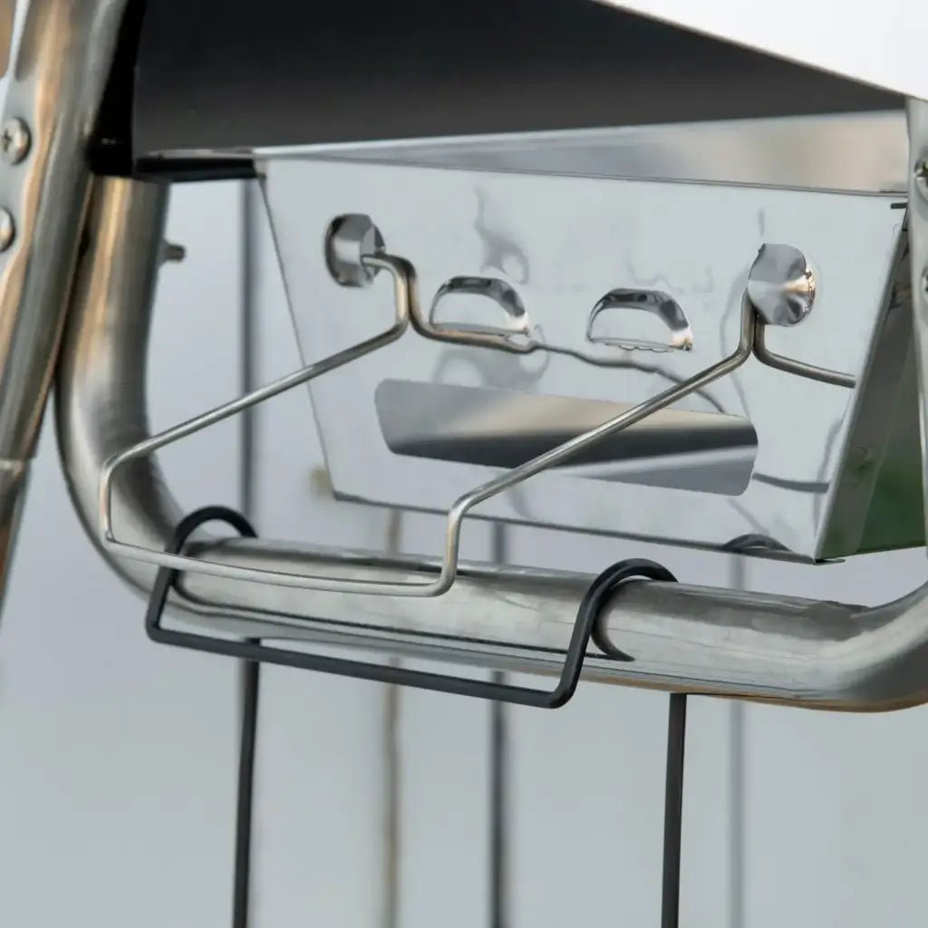 Outsunny Portable Charcoal BBQ Grill - Black | 846 - 109V00BK - BBQs & Grills