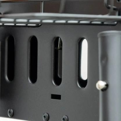 Outsunny Portable Charcoal BBQ Grill with Hooks & Baskets - Black | 846 - 112V00BK - BBQs & Grills