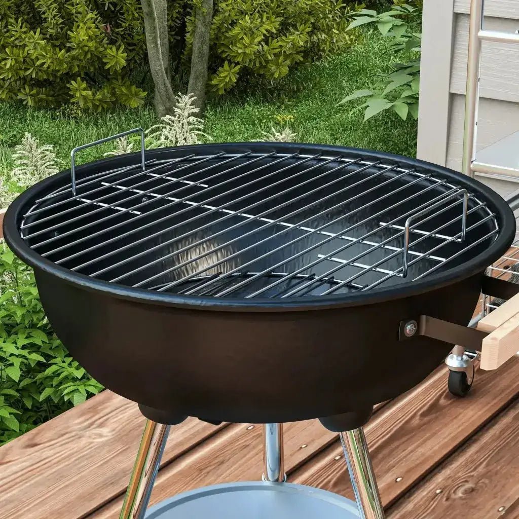 Outsunny Portable Round Kettle Charcoal Grill BBQ Smoker with Lid Outdoor Heat Control Party Patio Barbecue Garden 846 - 033 - Garden & Outdoor