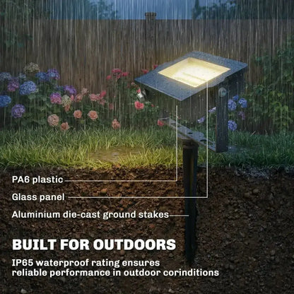 Outsunny RGB Garden Stake & Wall‑Mount Lights – Remote Control, IP65 Waterproof | 84J‑212V70BK - Furniture, Lighting & Decor