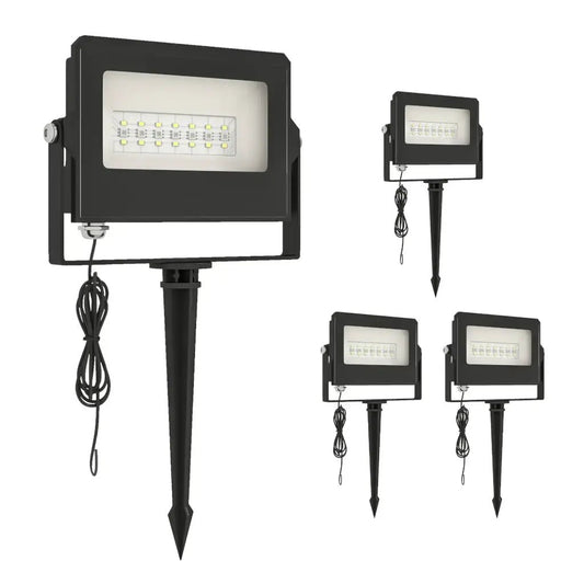 Outsunny RGB Garden Stake & Wall‑Mount Lights – Remote Control, IP65 Waterproof | 84J‑212V70BK - Furniture, Lighting & Decor