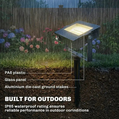 Outsunny RGB Garden Stake & Wall‑Mount Lights – Remote Control, IP65 Waterproof | 84J‑212V70BK - Furniture, Lighting & Decor