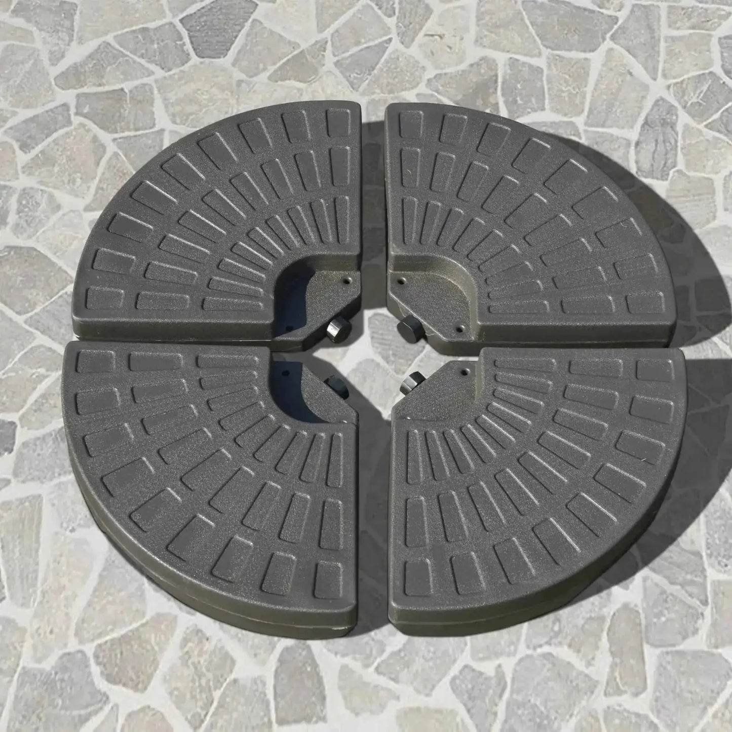 Outsunny Set of 4 Fillable Parasol Weights - 100kg | 84D-124
