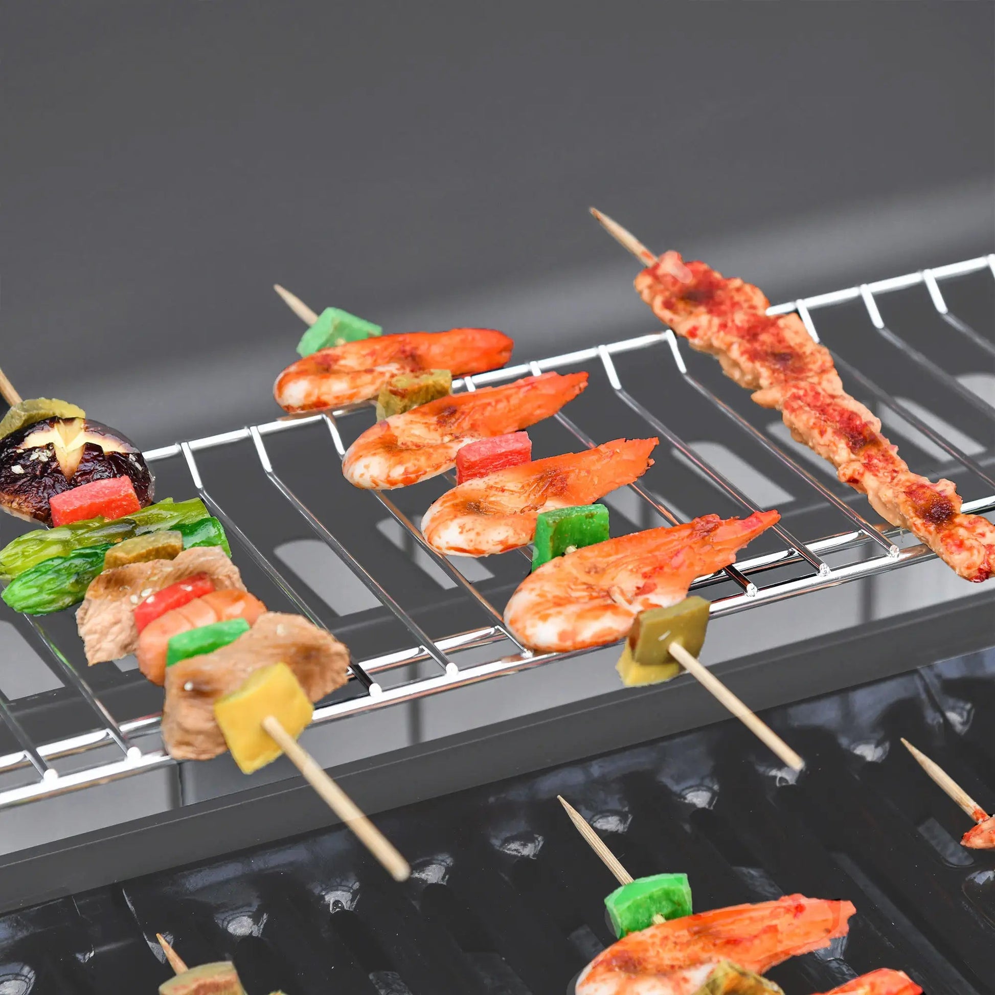 Outsunny Seven - Burner Gas BBQ Grill - Grey | 846 - 065V70GY - Gas BBQs