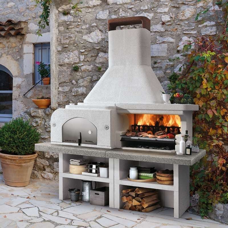 Palazzetti Gargano 3 Masonry Barbecue with Wood - Fired Oven | 803101260 - BBQs & Grills - 803101260 - GardenHearth