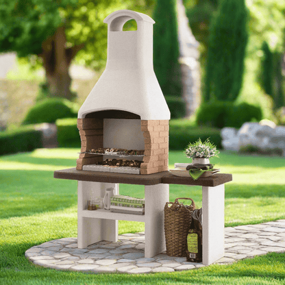 Palazzetti Jesolo 2 Masonry BBQ Grill with Side Table | 803005230 - BBQs & Grills - 803005230 - GardenHearth