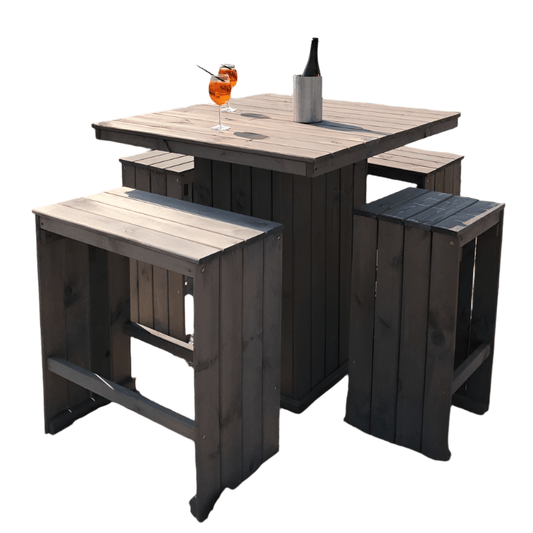 Promex Garden Bar Table and Stool Set | 60252 - Garden Furniture - 60252 - GardenHearth