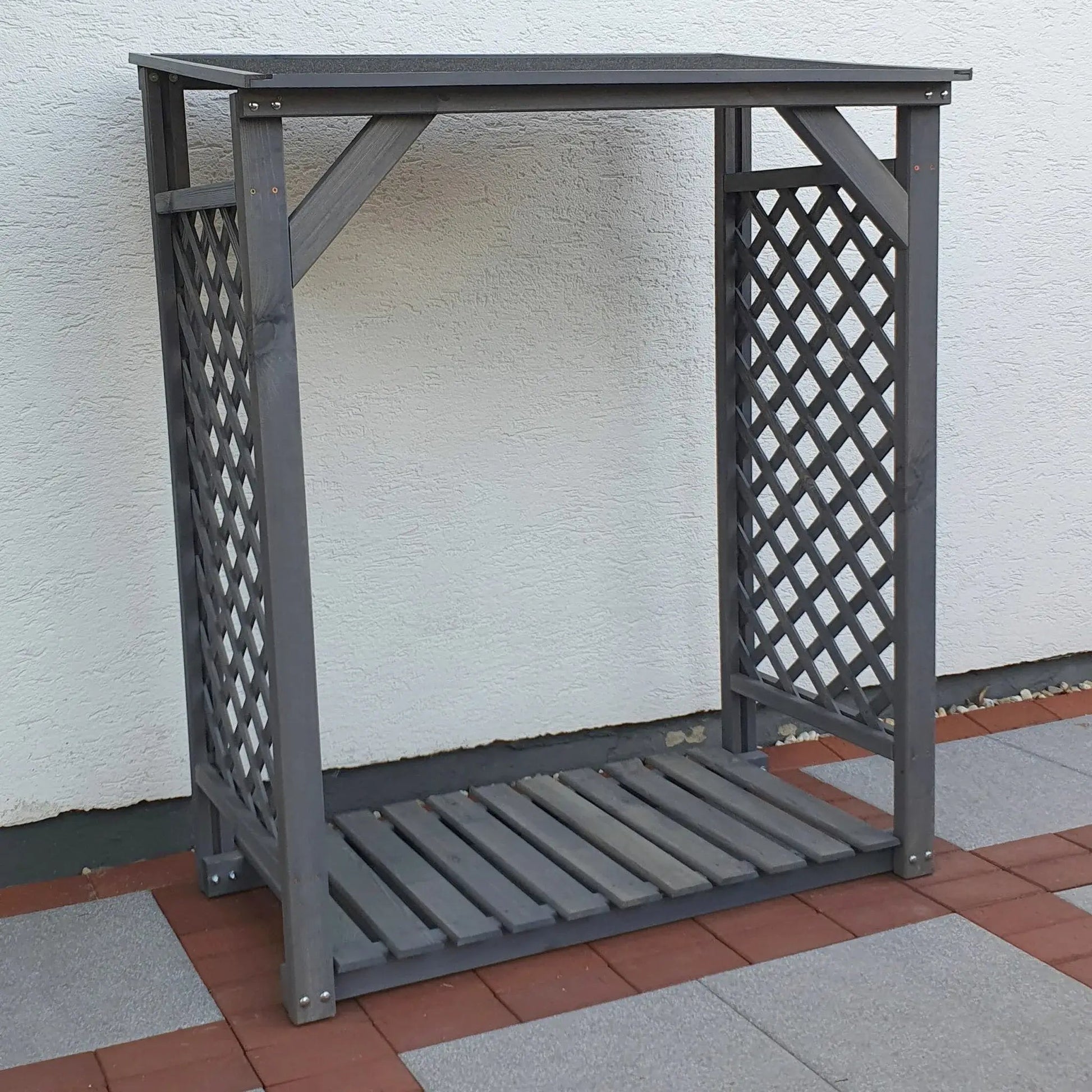 Promex Grey Speyer Modern Firewood Log Store | 353/16