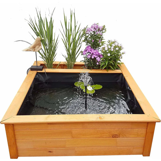 Promex Raised Square Garden Solar Pond Kit with Planting Zone | 506090