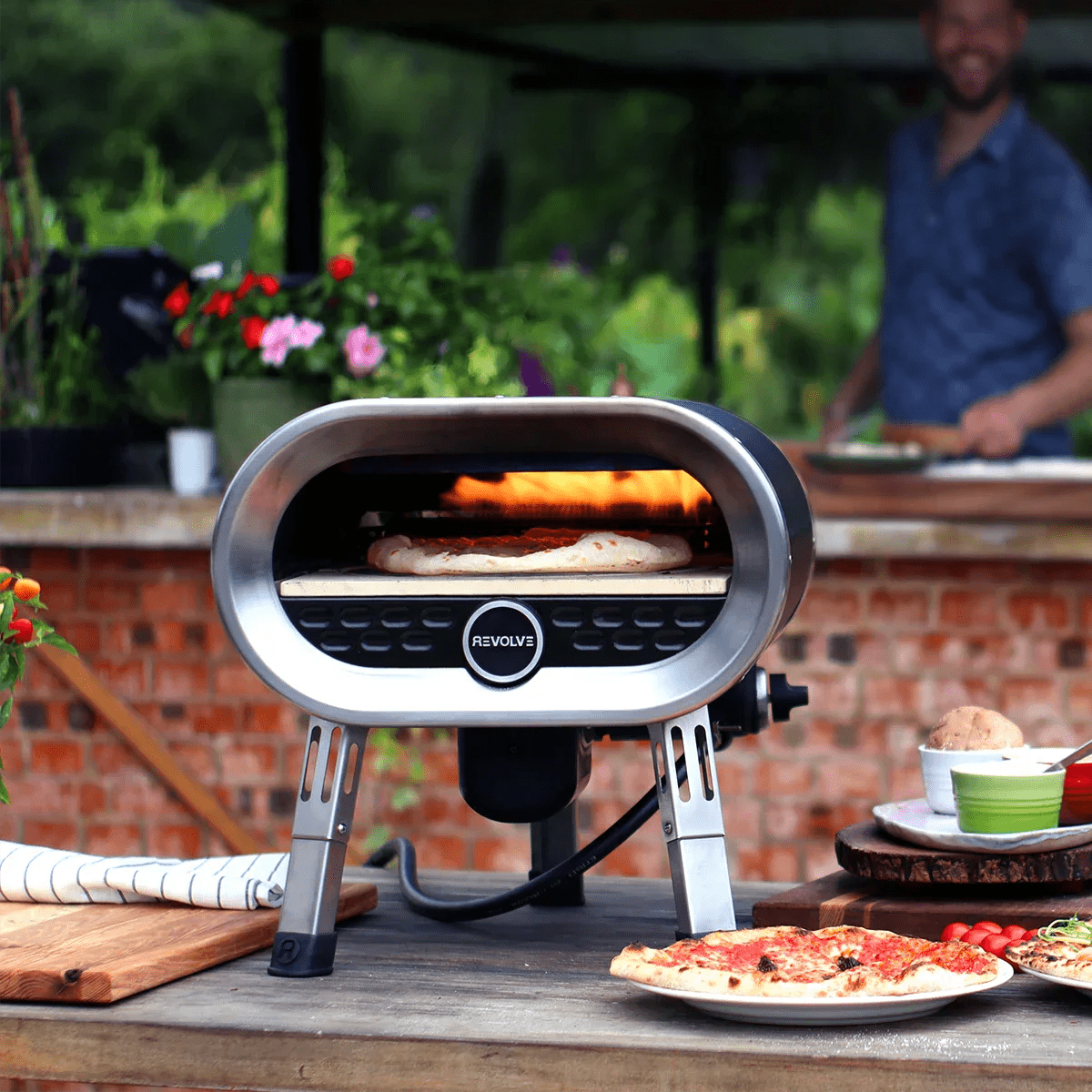 Revolve Pizza Oven - Unique, Gas - Fired w/ Rotating Stone | REVOLVE - Pizza Ovens