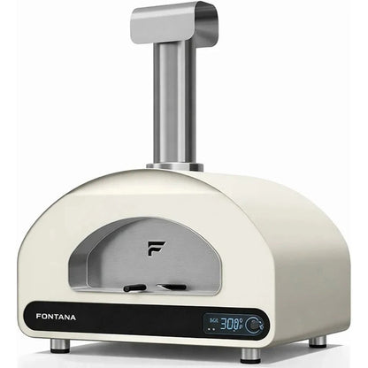 Fontana Forni Volta 90 - Dual Fuel Pizza Oven - Grey & White | VT90GSC