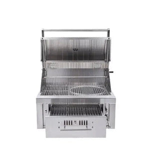 Sunstone 30″ Charcoal & Wood Hybrid Single Zone Grill | SUNCHSZ30 - BBQs & Grills - SUNCHSZ30 - GardenHearth