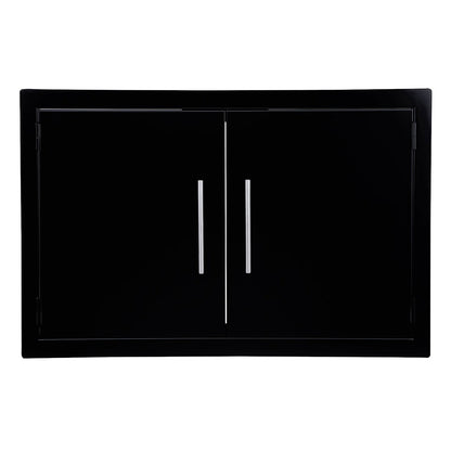 Sunstone Black Series Double Door 30" | A - DD30 - BK - Storage Drawer - A - DD30 - BK - GardenHearth