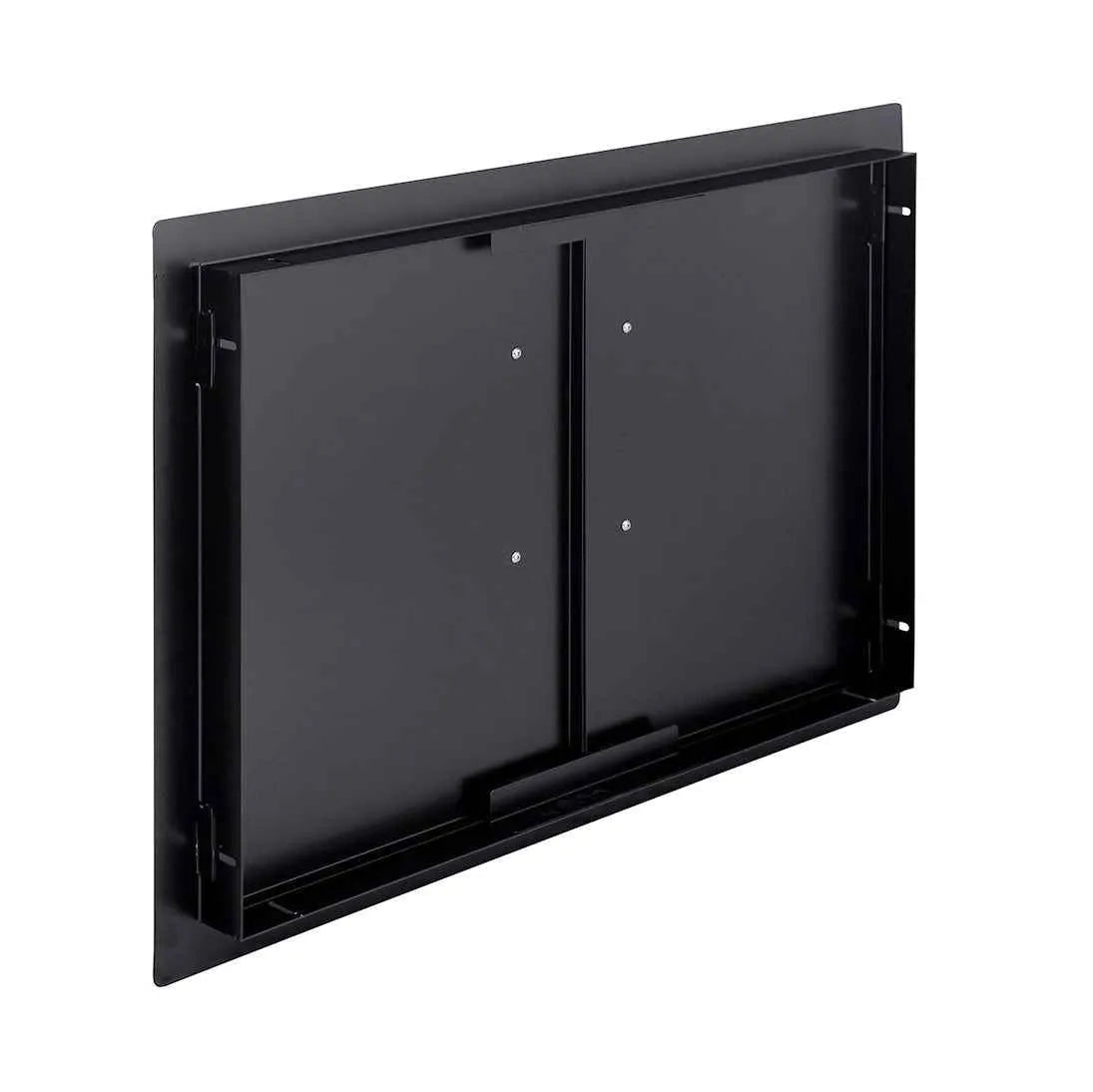 Sunstone black series double vertical door metal cabinet with sleek minimalist design and black finish