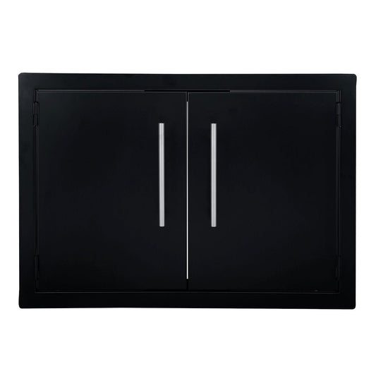 Sunstone Black Series Double Vertical Door | A - DD40 - BK - Vertical Door - A - DD40 - BK - GardenHearth